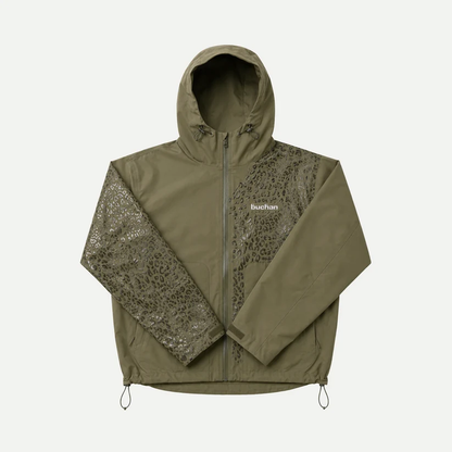 Water Reactive Cheetah Rain Jacket